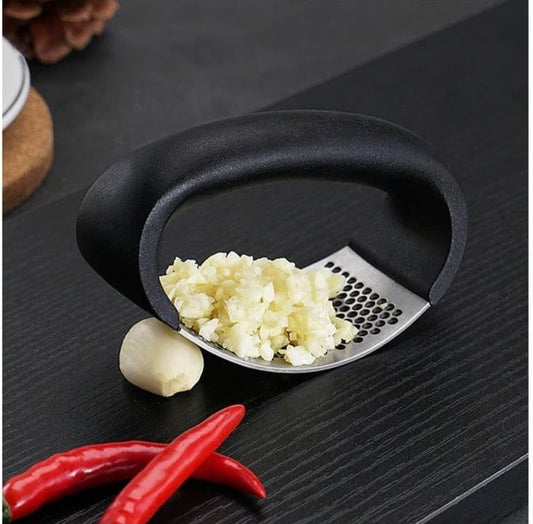 Stainless Steel Garlic Press Crusher, For Home And Kitchen